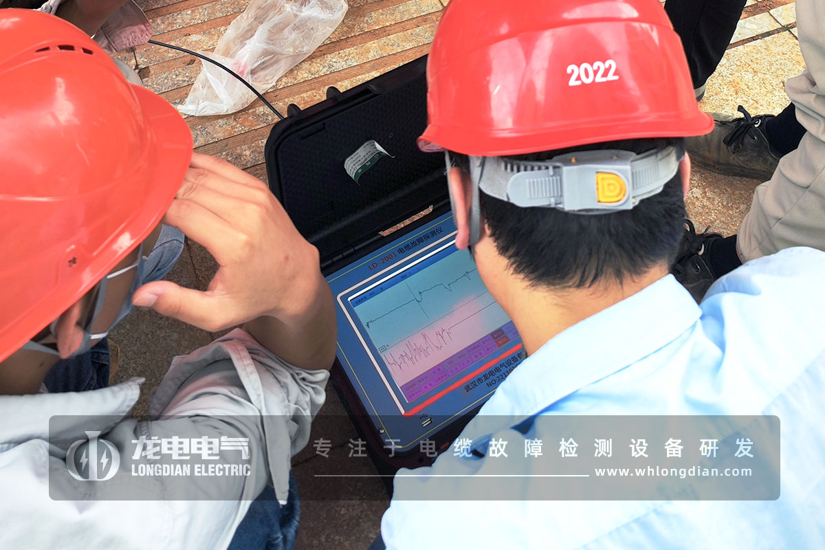 電纜故障檢測現場